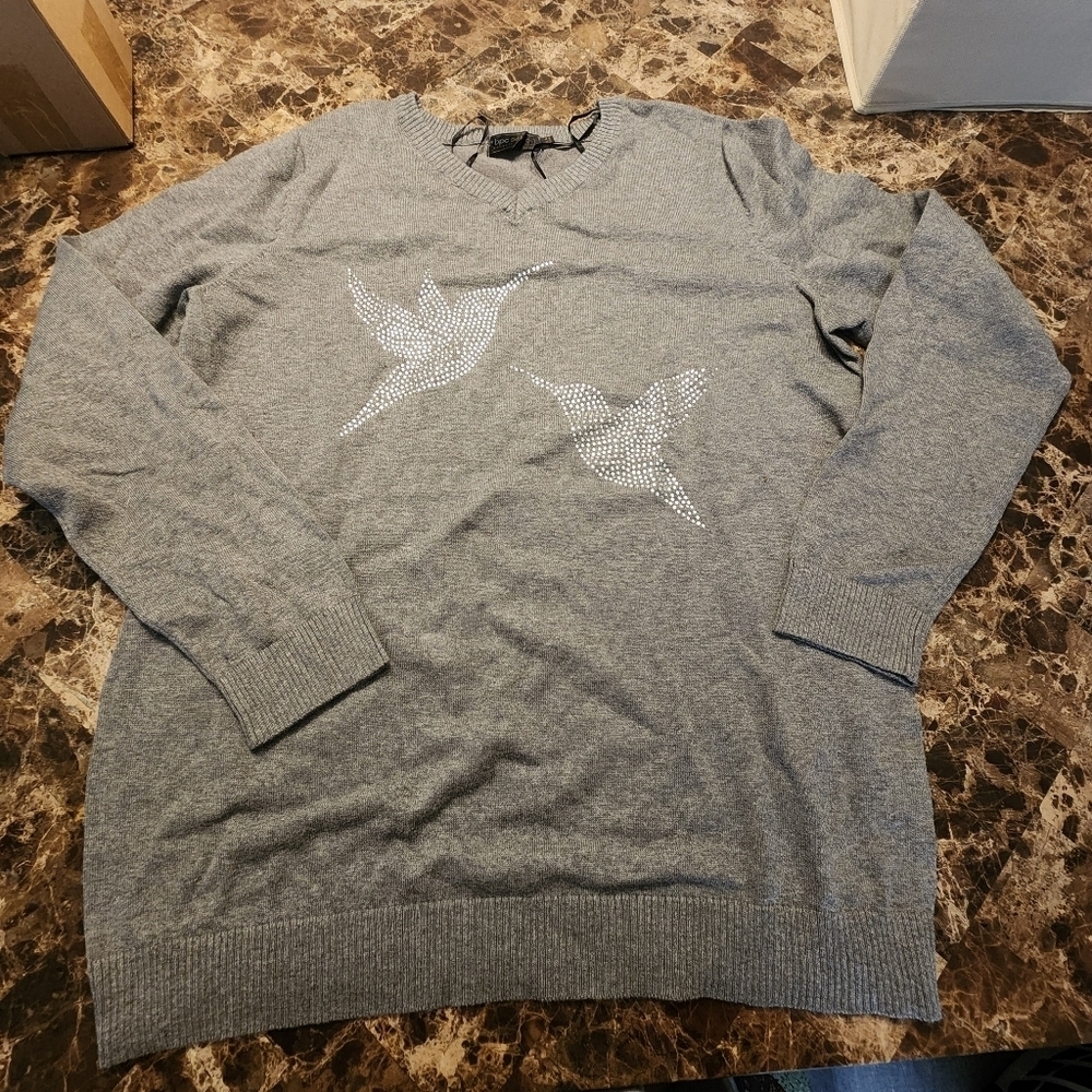 U2 - Bpc Selection Bonprix Collection Bird Sweater 45/46 Large